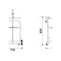RAASM smarownica pneumatyczna 180–220 kg na wózku 4 m | Arccan Serv