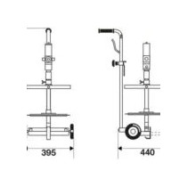 RAASM smarownica pneumatyczna 20–30 kg na wózku 64033 | Arccan Serv