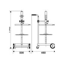RAASM smarownica pneumatyczna 50–60 kg na wózku 64064 | Arccan Serv