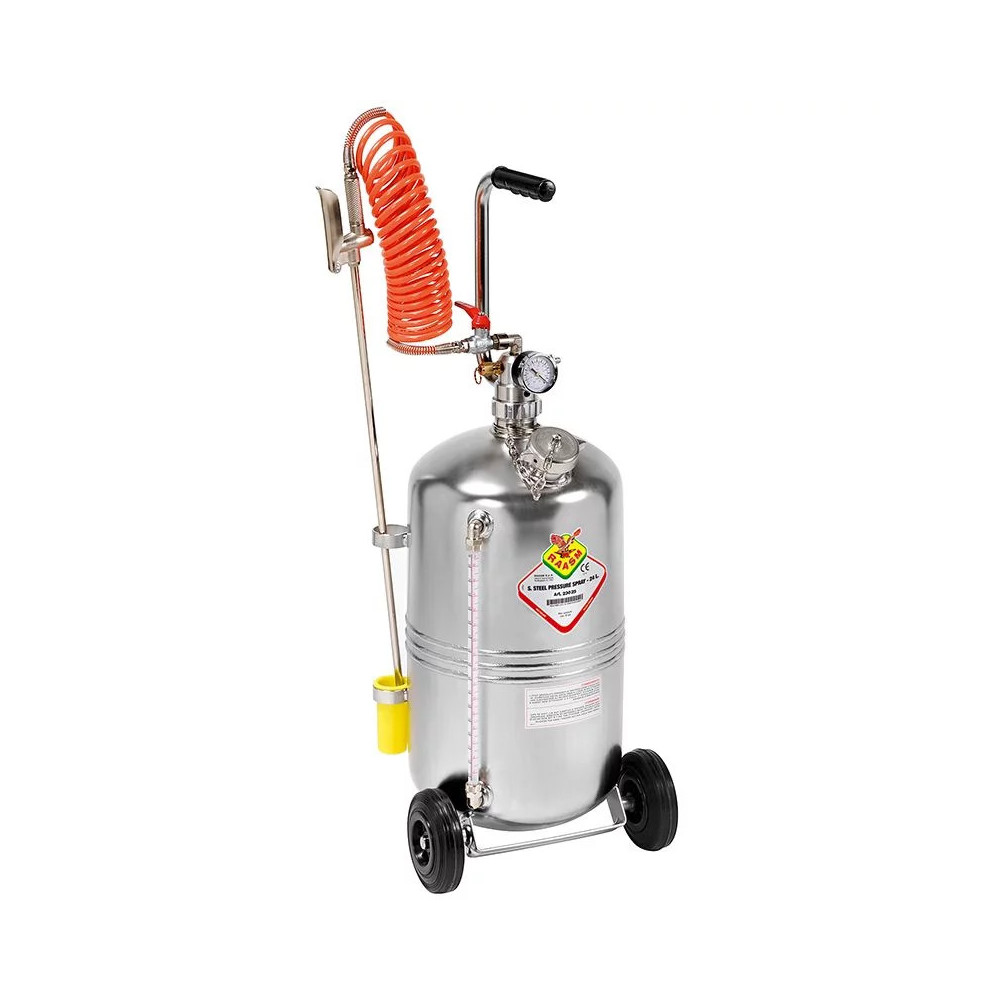Rozpylacz pneumatyczny INOX polerowany 24 L | RAASM